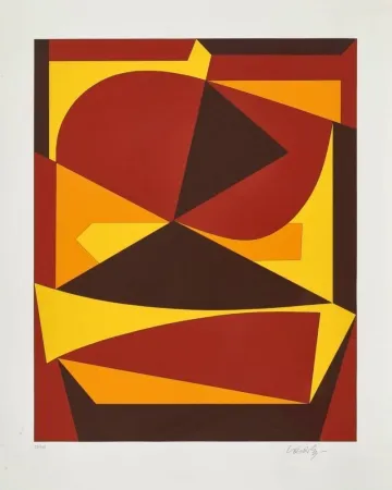 Zeefdruk Vasarely - The Fifty Years 6, Camocim