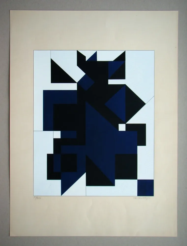Zeefdruk Vasarely - Utica