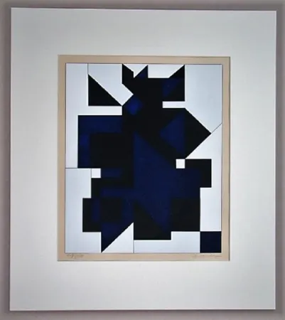 Zeefdruk Vasarely - Utica