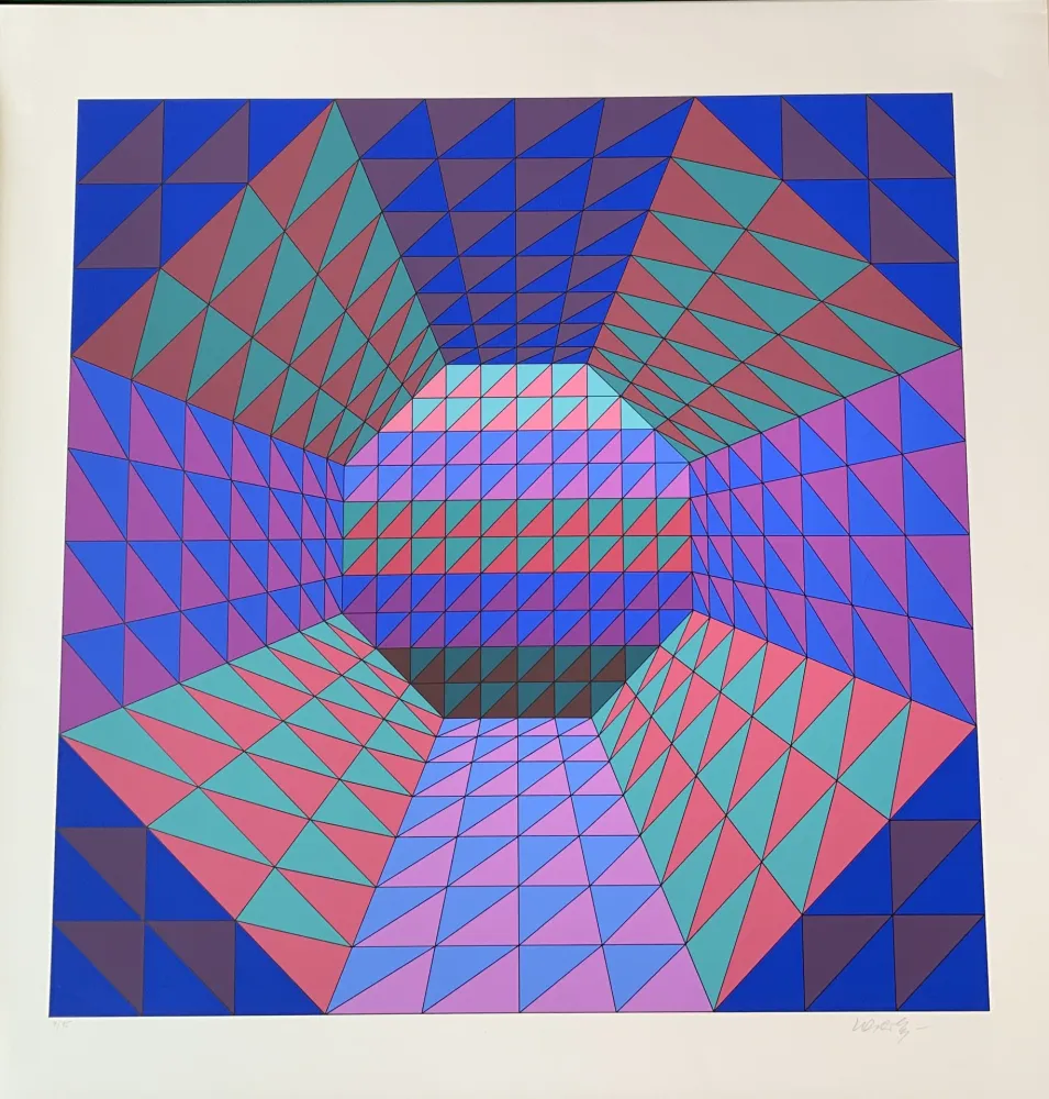 Zeefdruk Vasarely - Vancouver 7