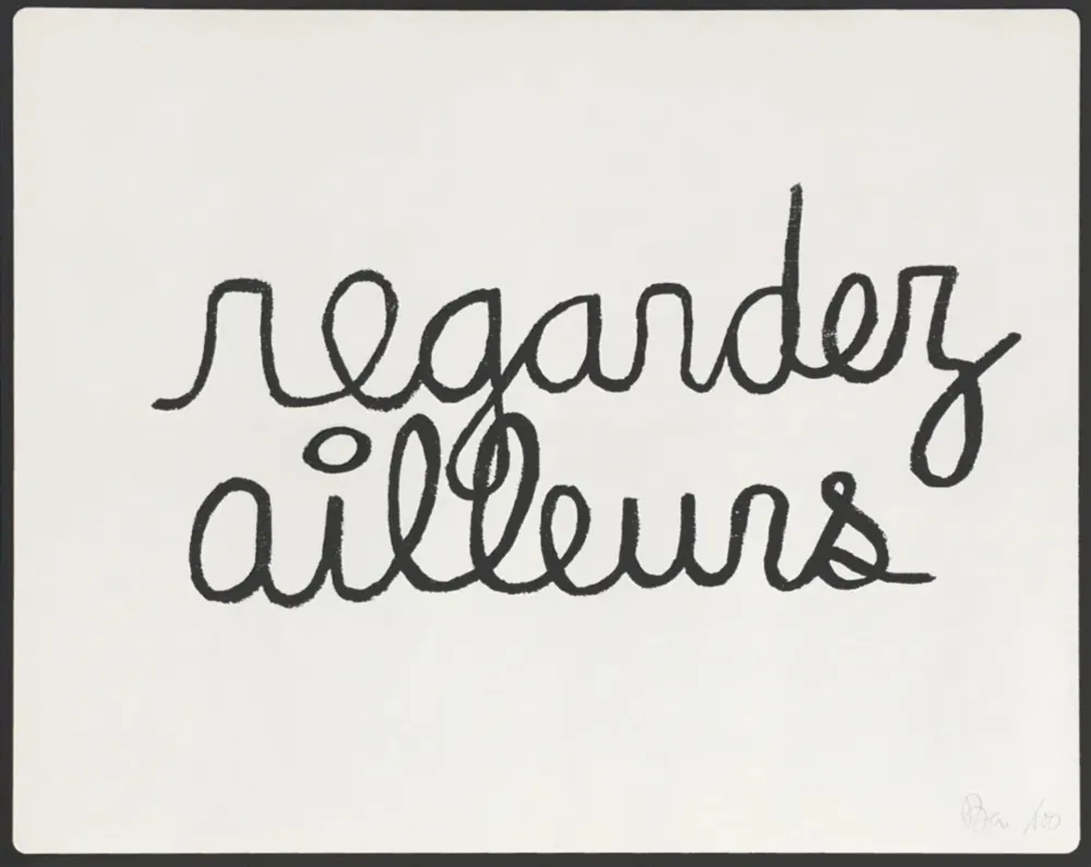 Lithografie Vautier - Regardez ailleurs