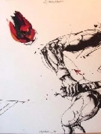 Lithografie Velickovic - Roland Garros