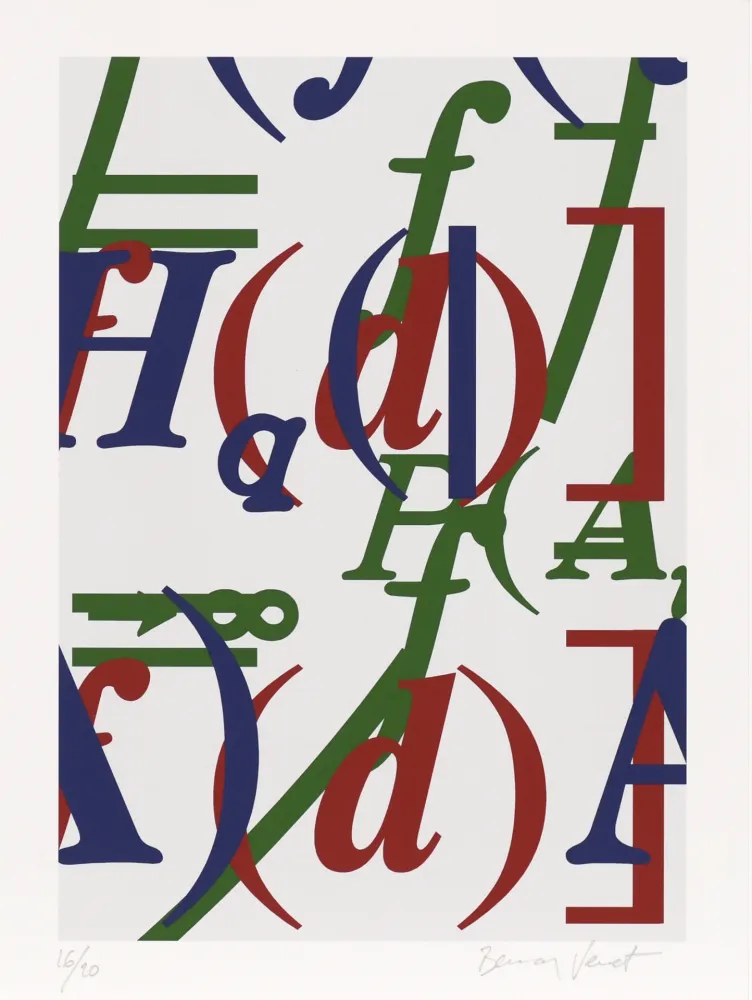 Zeefdruk Venet - Untitled