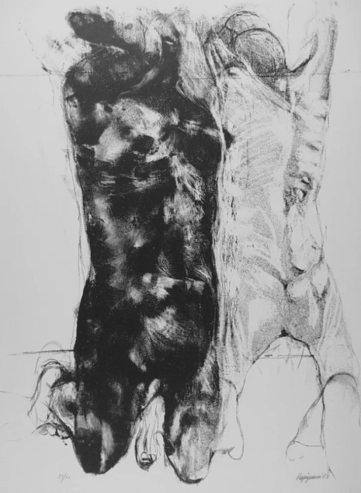 Lithografie Vespignani - Due figure