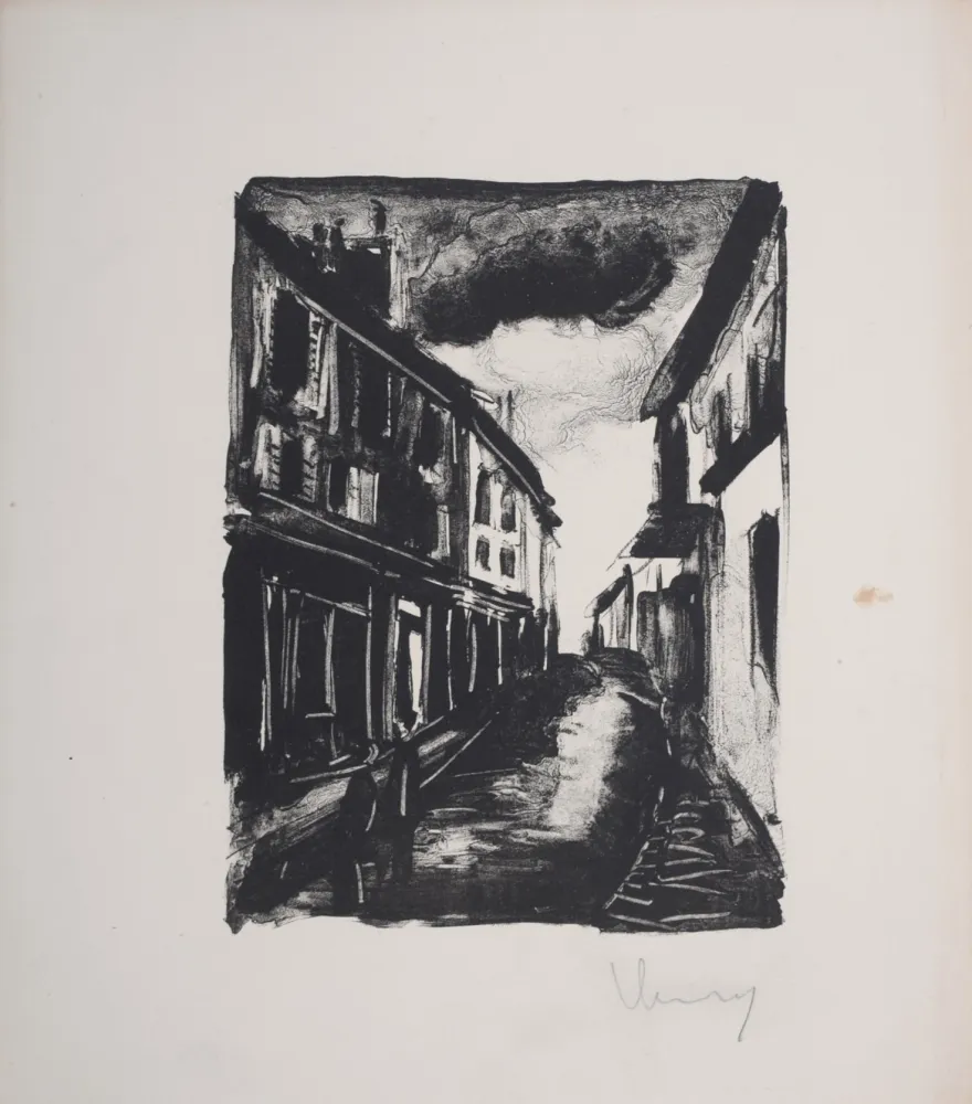 Lithografie Vlaminck - Les Hommes Abandonnés, 1927