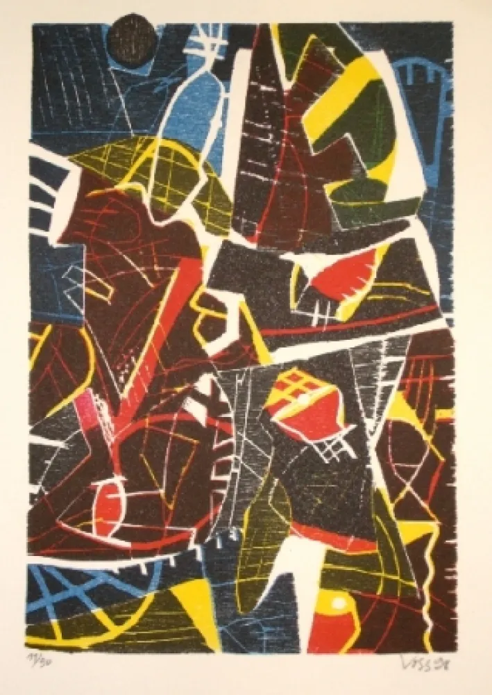 Houtsnede Voss - Maison sans maître