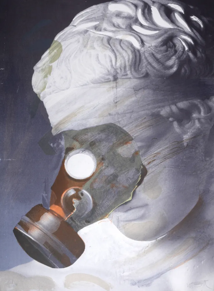 Lithografie Vostell - Composition