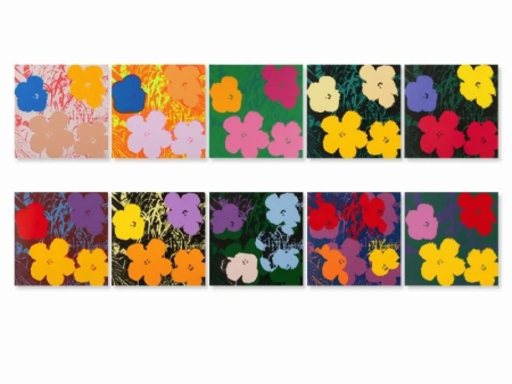 Zeefdruk Warhol (After) - Flowers