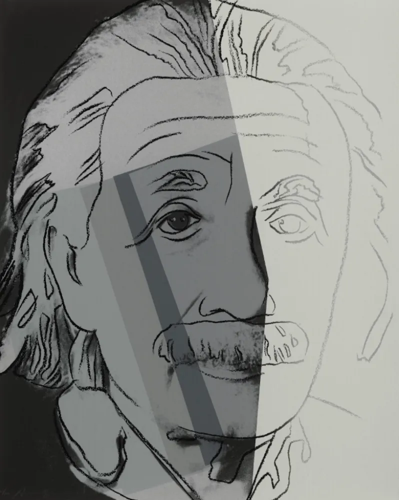 Zeefdruk Warhol - Albert Einstein