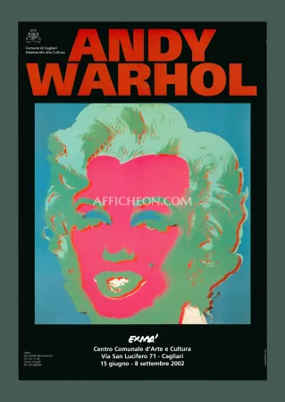 Lithografie Warhol - Andy Warhol: 'Marilyn (Black/Violet)' 2002 Offset-lithograph