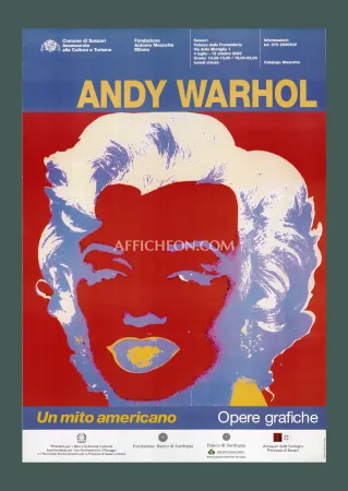 Lithografie Warhol - Andy Warhol: 'Marilyn (Red/Blue)' 2003 Offset-lithograph