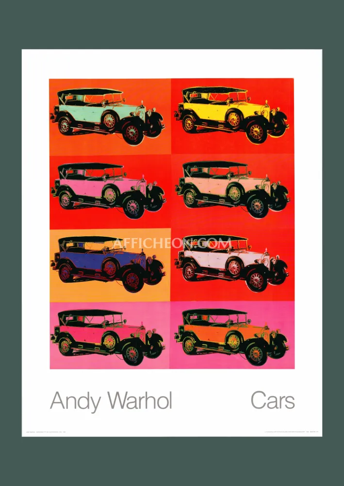 Lithografie Warhol - Andy Warhol: 'Mercedes-Benz Typ 400 Tourenwagen' 1988 Offset-lithograph 