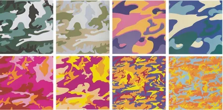 Zeefdruk Warhol - Camouflage Complete Portfolio