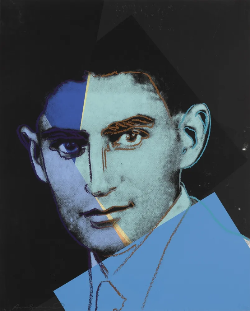 Zeefdruk Warhol - Franz Kafka