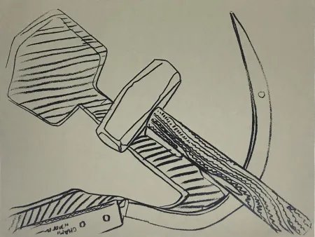 Zeefdruk Warhol - Hammer & Sickle