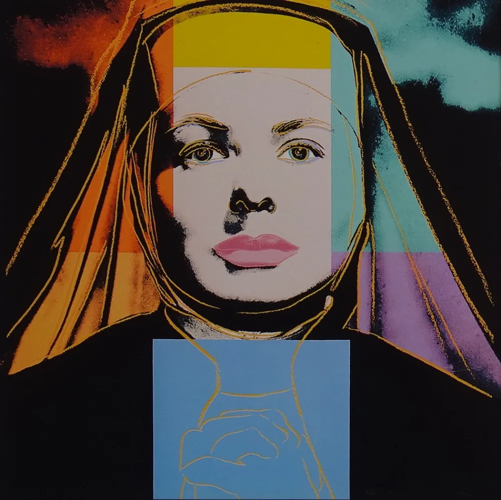 Zeefdruk Warhol - Ingrid Bergman - The bells of St. Mary´s