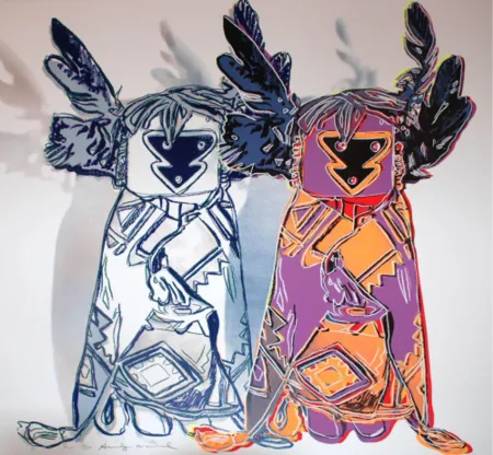 Zeefdruk Warhol - Kachina Doll