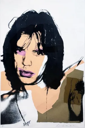 Zeefdruk Warhol - Mick Jagger, II.141
