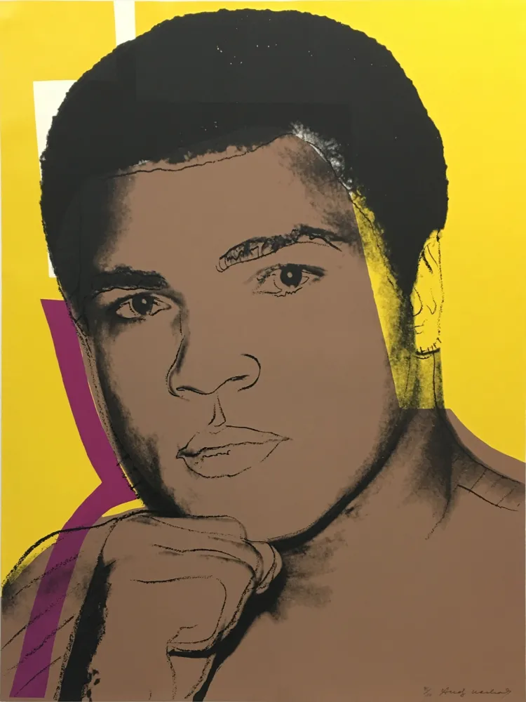 Zeefdruk Warhol - Muhammad Ali: Full Face, II.182
