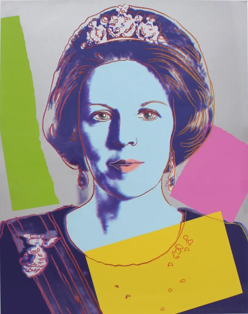 Zeefdruk Warhol - Queen Beatrix of the Netherlands: Royal Edition 340