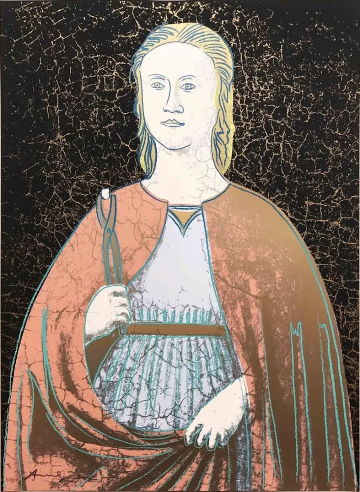 Zeefdruk Warhol - Saint Apollonia, II.331