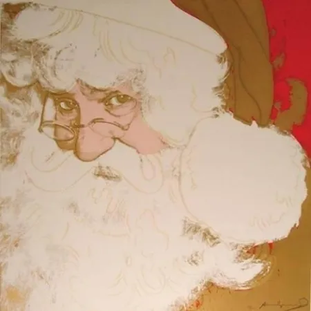 Zeefdruk Warhol - Santa Claus