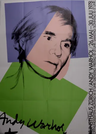 Lithografie Warhol - Self-portrait, 1978 - Large sought-after poster