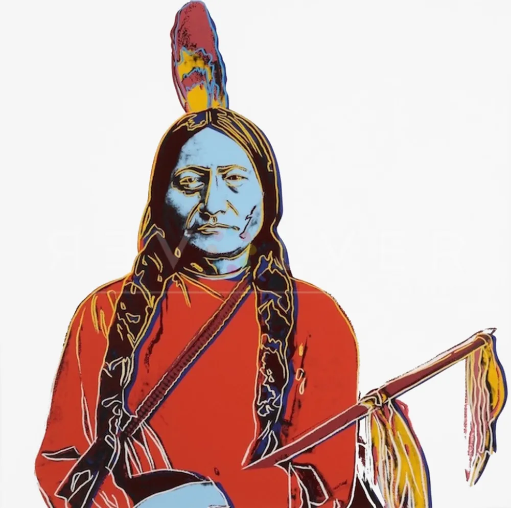 Zeefdruk Warhol - Sitting Bull (FS IIA.70)