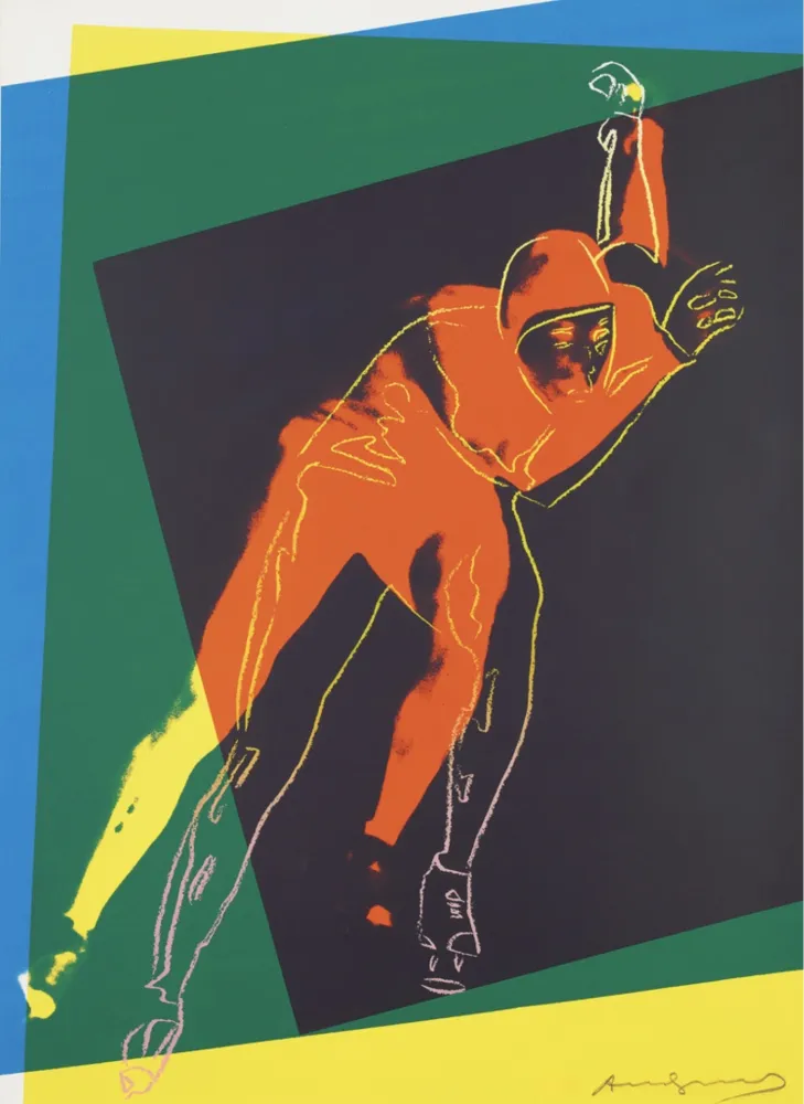 Zeefdruk Warhol - Speed Skater 2 (from Art and Sports Portfolio)