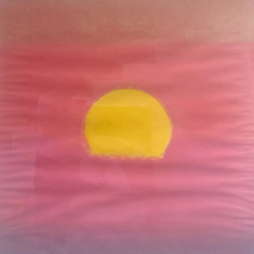 Zeefdruk Warhol - Sunset (Purple/Pink/Yellow)
