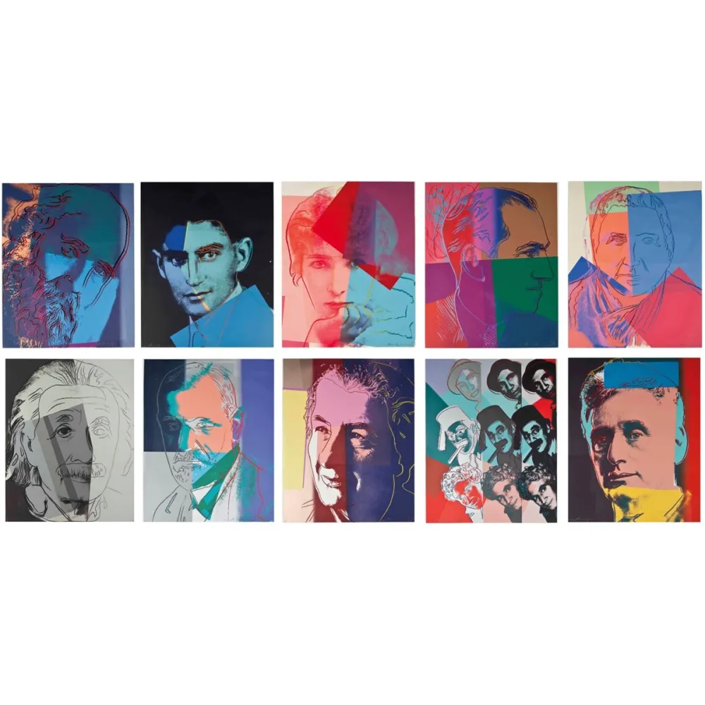 Zeefdruk Warhol - Ten Portraits of Jews of the Twentieth Century Trial Proof (Full Suite)