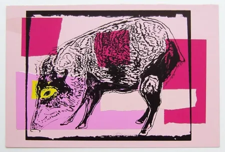 Zeefdruk Warhol - Vanishing Animals: Giant Chaco Peccary