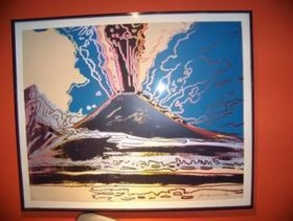 Zeefdruk Warhol - Vesuvius TP  