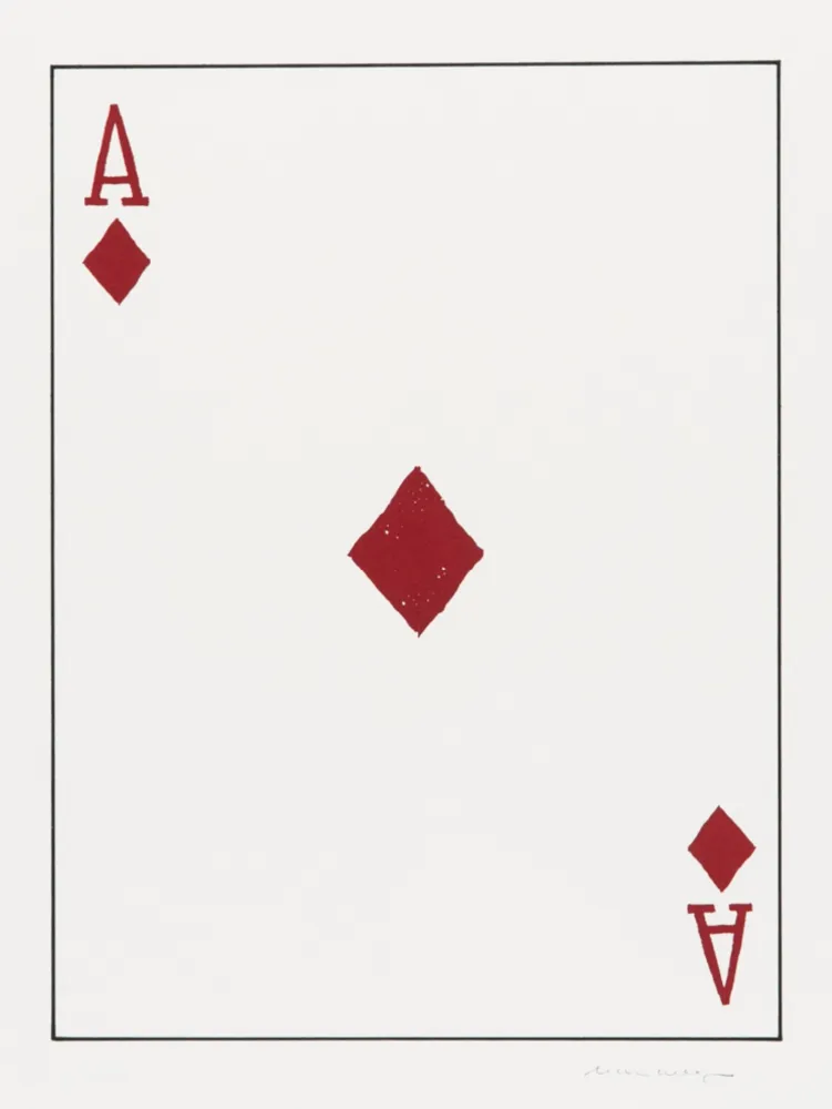 Lithografie Wegman - Ace of Diamonds