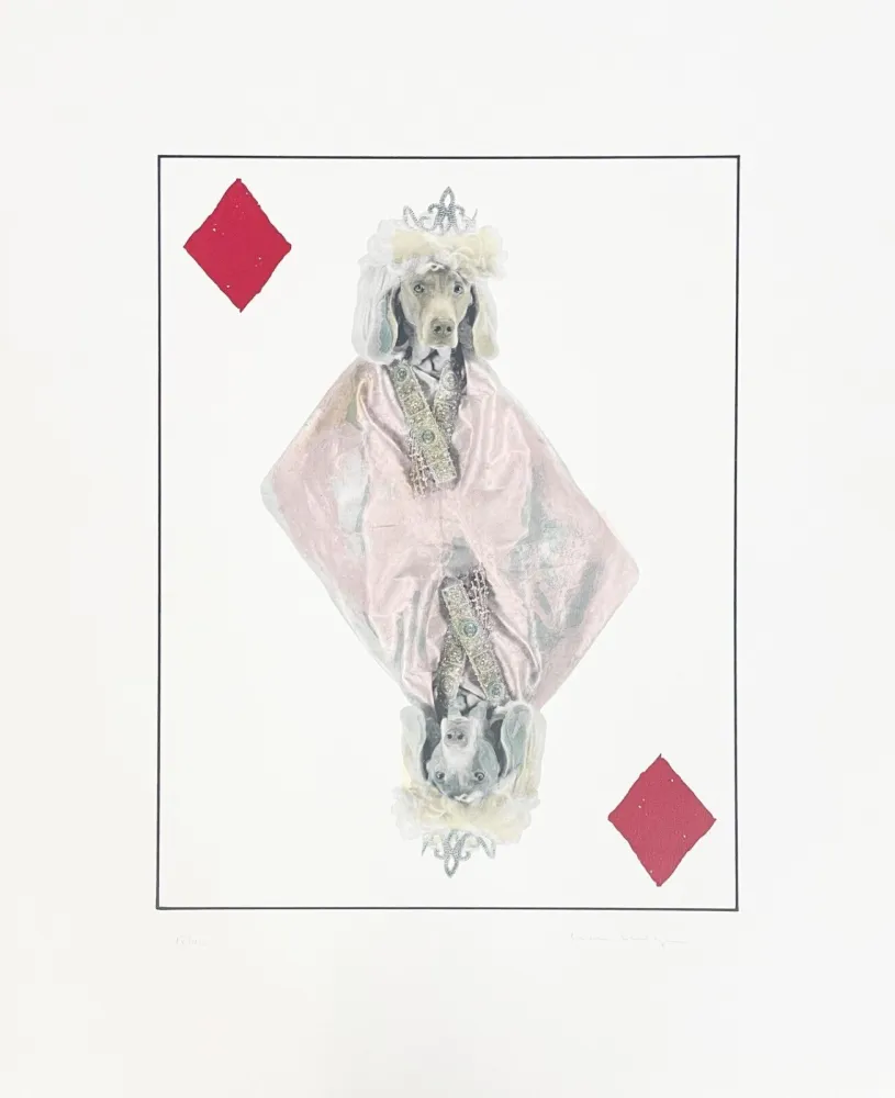 Lithografie Wegman - Royal Flush (Diamonds)