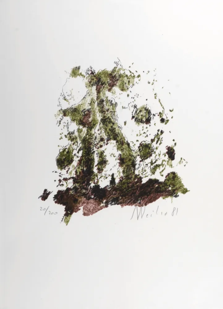 Lithografie Weiler - Composition, 1987 - Hand-signed