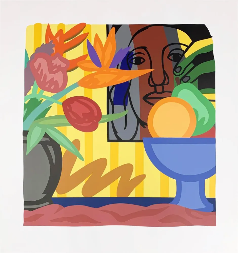 Zeefdruk Wesselmann - Mixed Bouquet with Leger