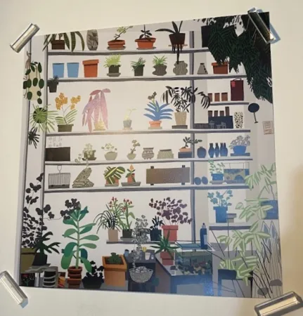 Poster Wood - Large Shelf Still life