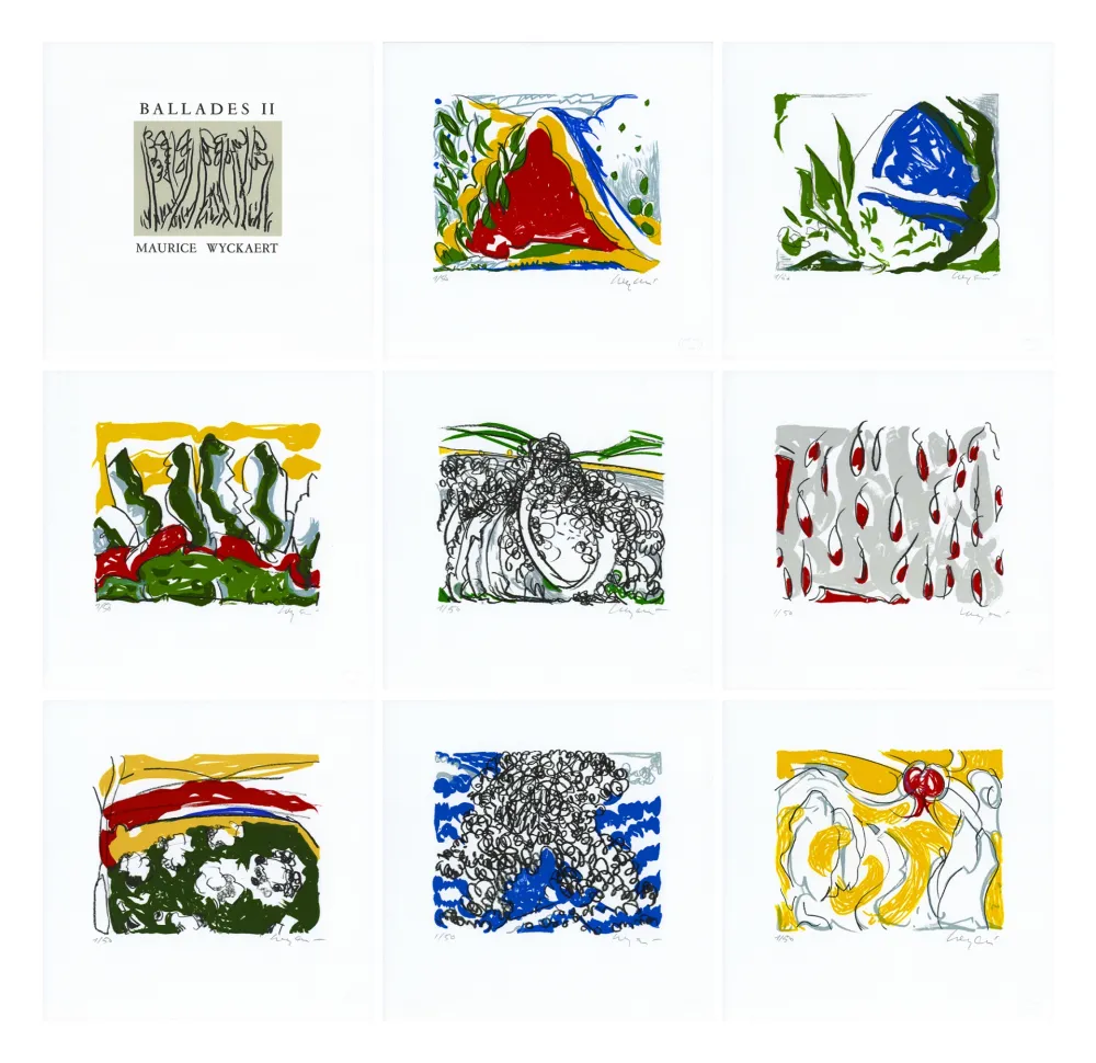 Lithografie Wyckaert - Balades II (complete portfolio)