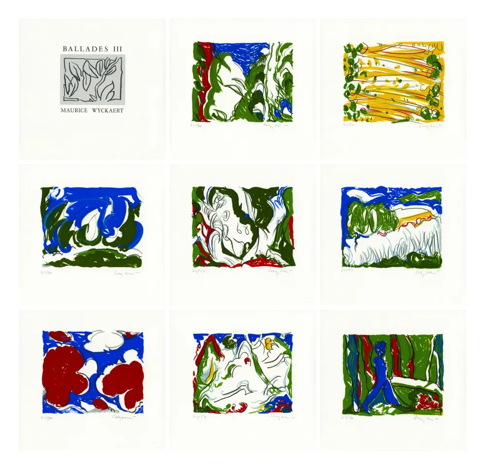Lithografie Wyckaert - Balades III (complete portfolio)