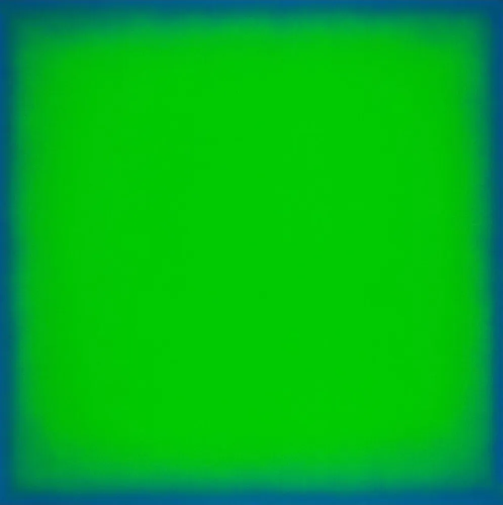Zeefdruk Yturralde - Postludio IV (Green and Blue)