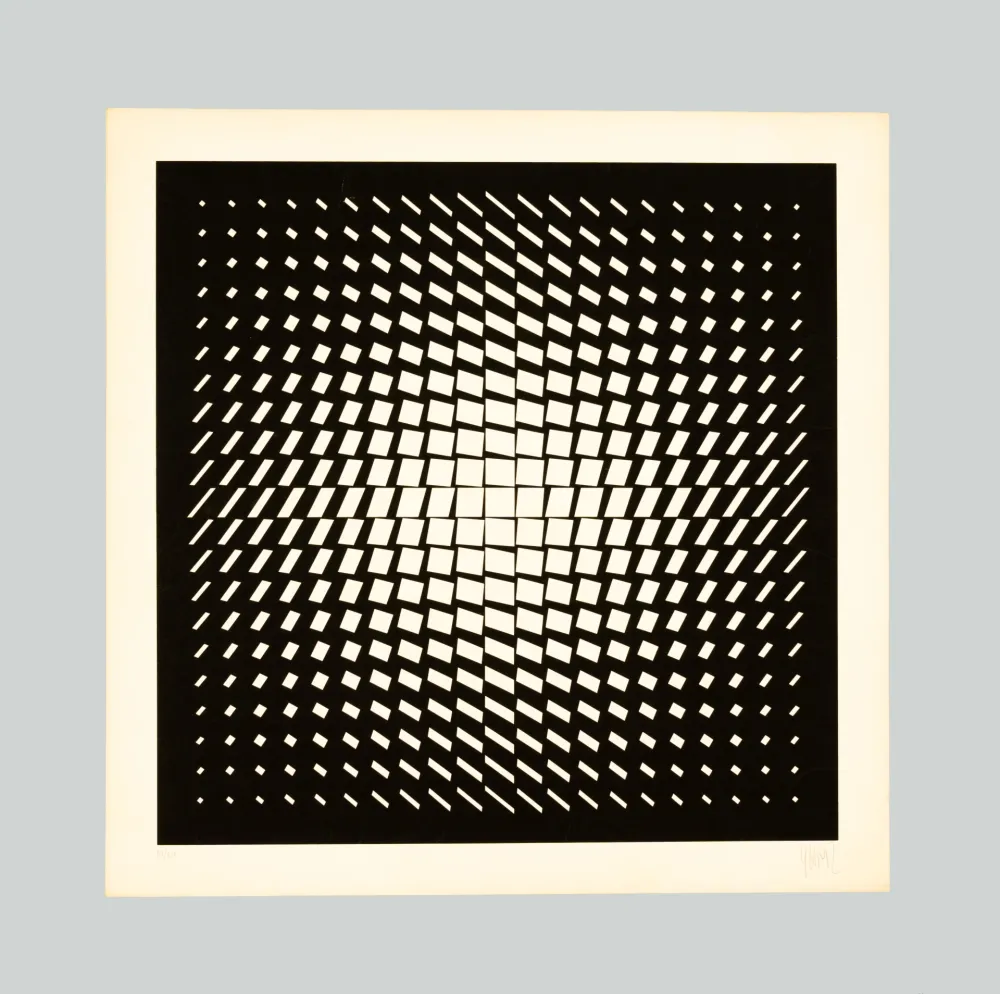 Zeefdruk Yvaral - Composition