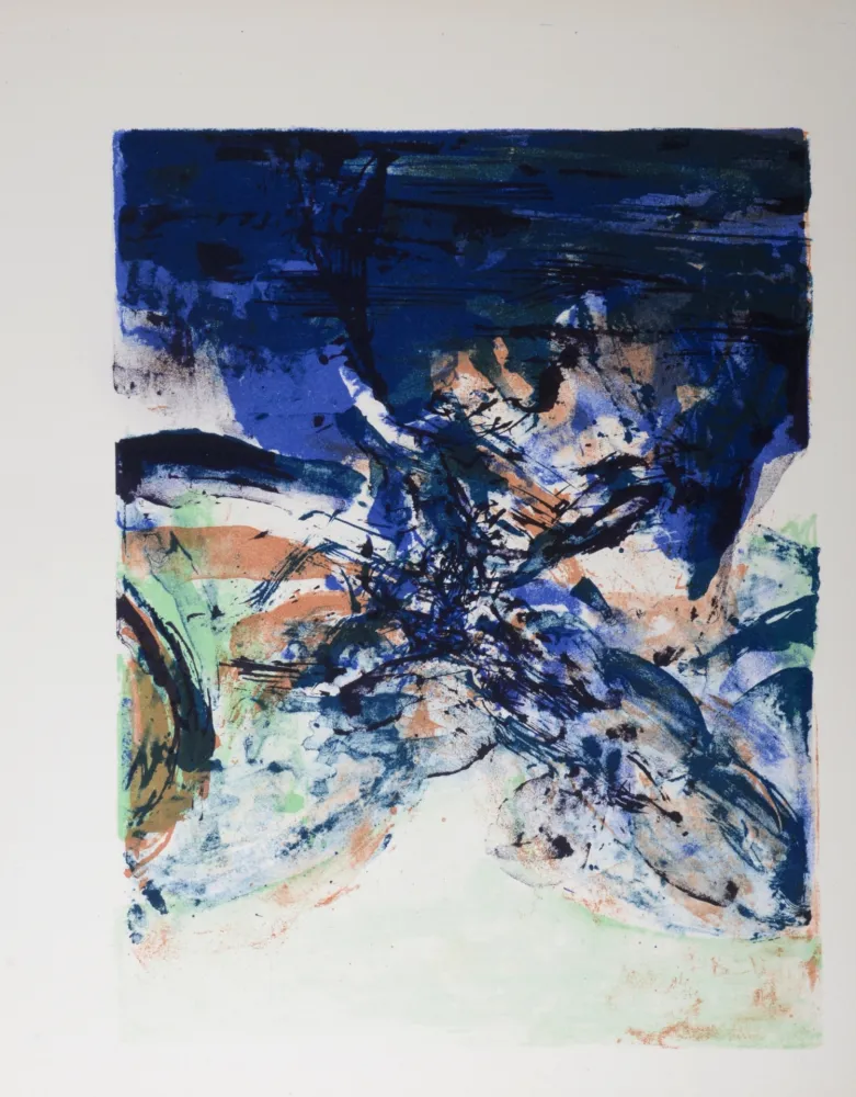 Lithografie Zao - Composition - Homage to San Lazzaro, 1975