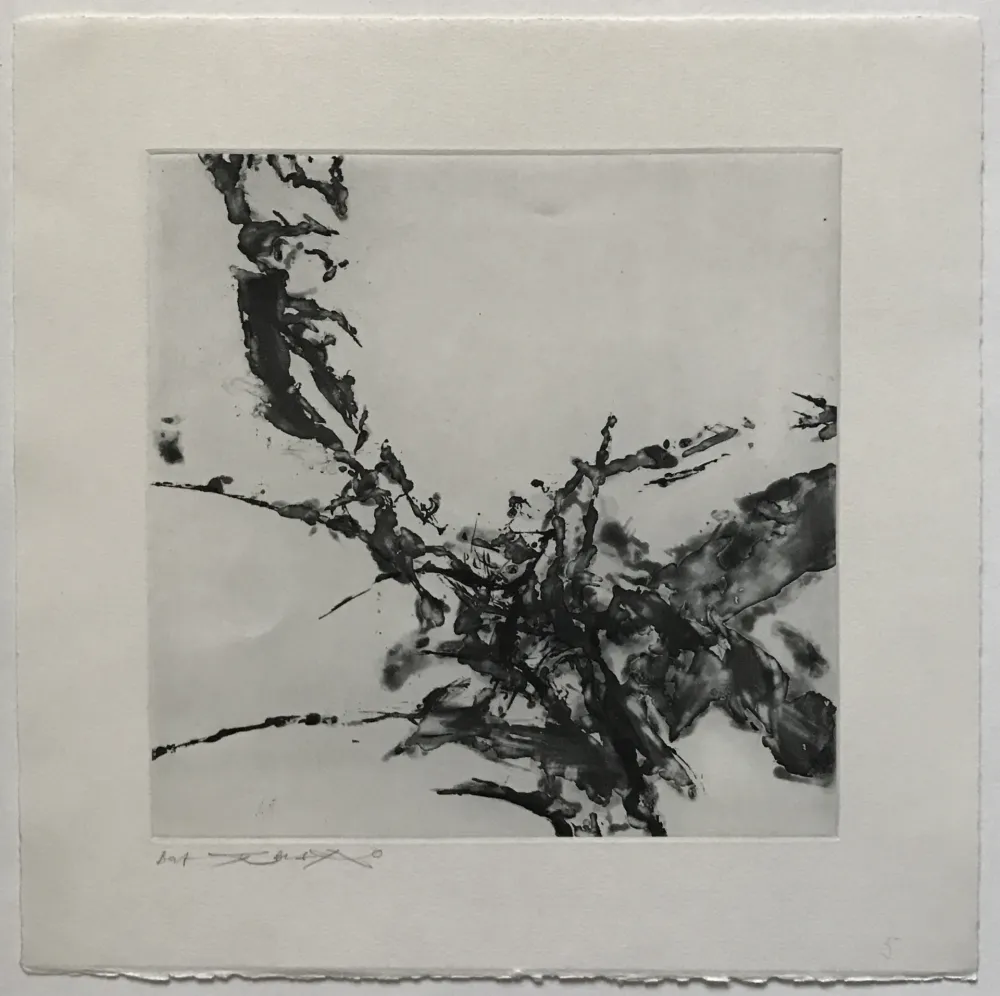 Ets En Aquatint Zao - Éloge des choses extrêmement légères (361)