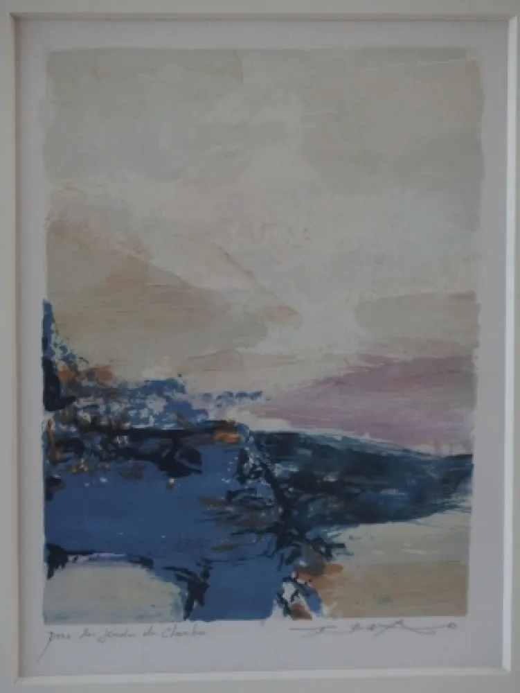 Lithografie Zao - Paysage