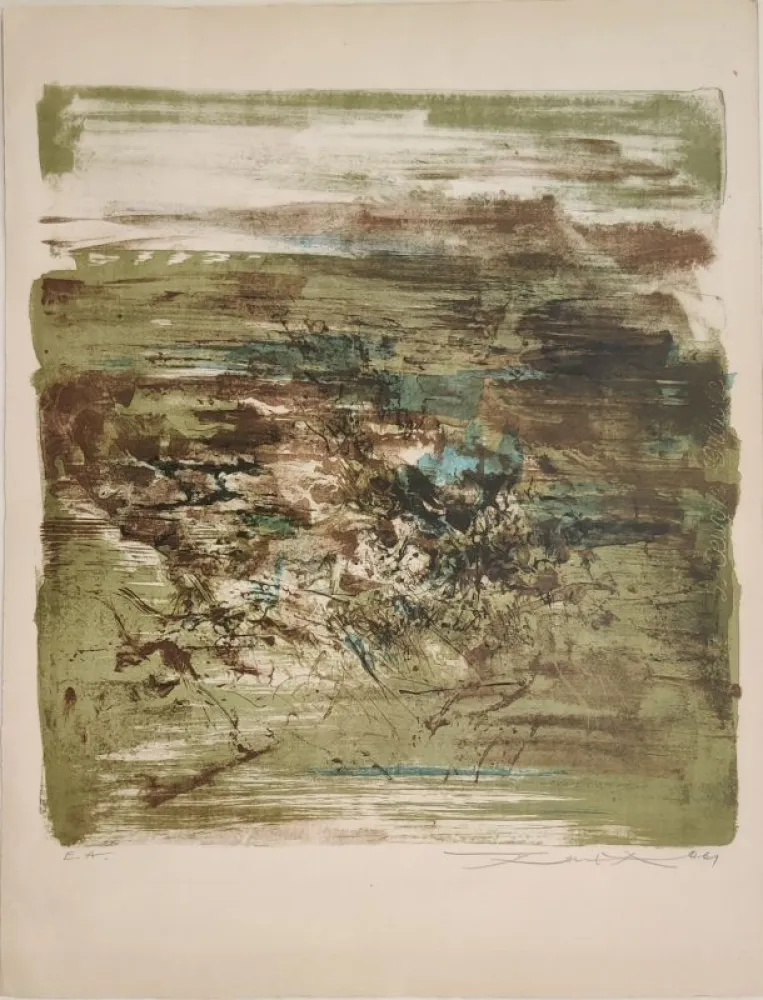 Lithografie Zao - Sans titre 