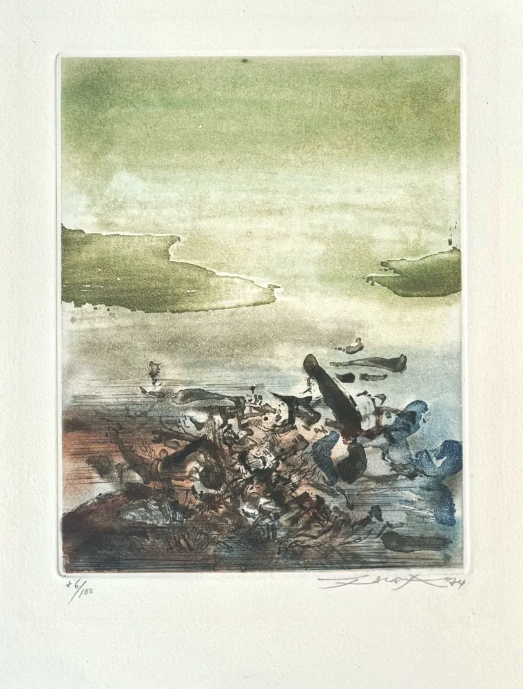Ets En Aquatint Zao - Sans titre 