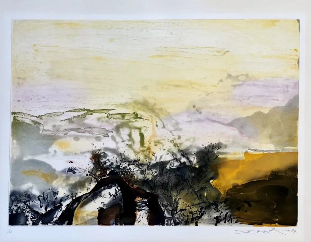 Ets En Aquatint Zao - Sans titre 