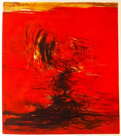 Ets En Aquatint Zao - Untitled