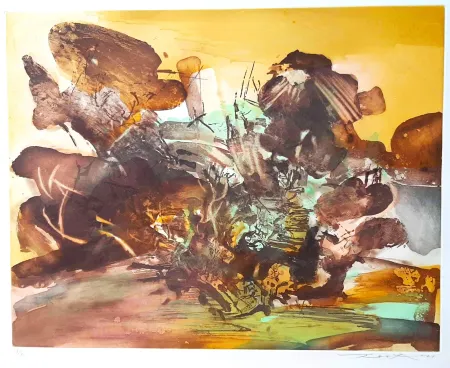 Ets En Aquatint Zao - Untitled